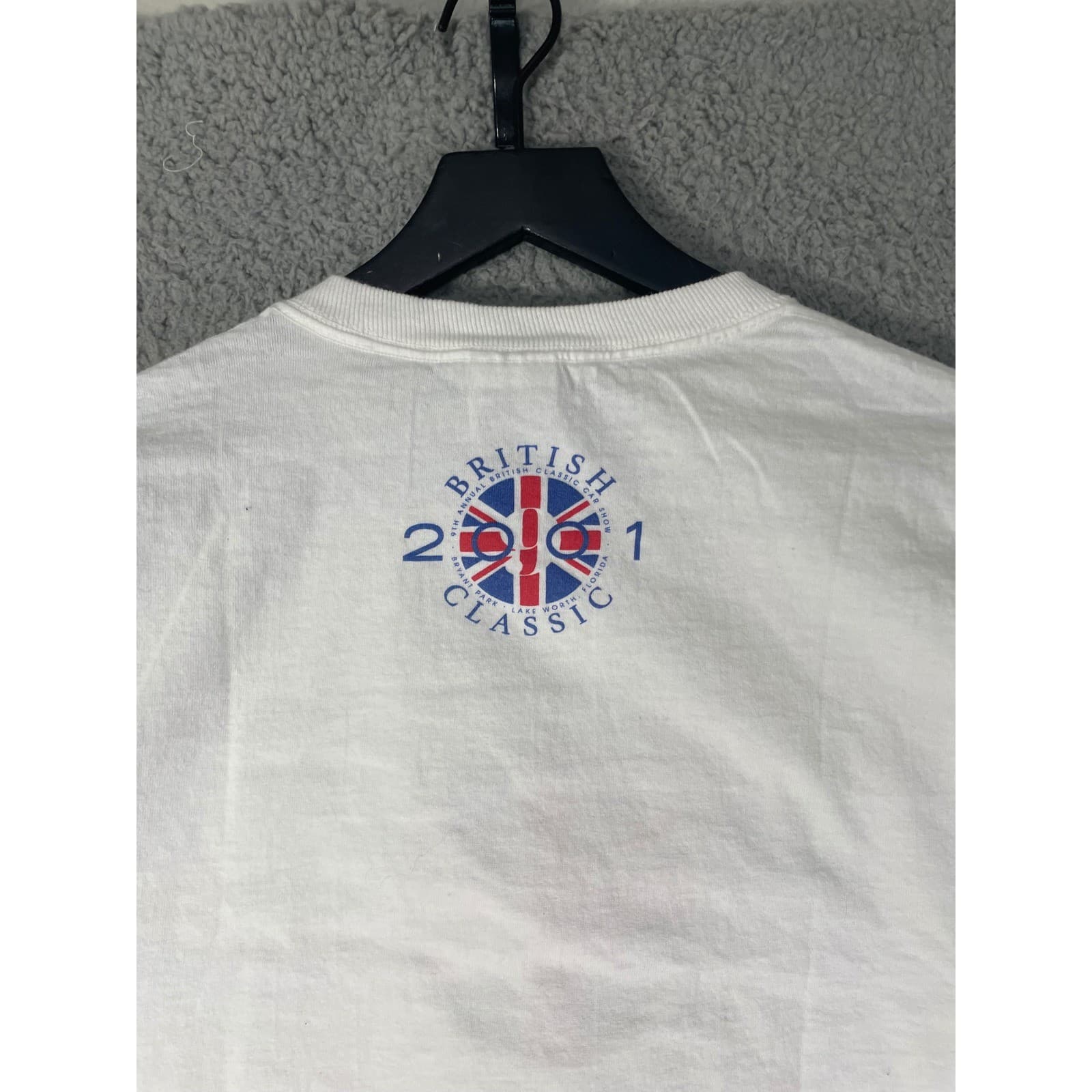 2001 British Classic Car Show Shirt Mens M Lake Worth FL Bryant Park Tee Vintage - Thumbnail 8