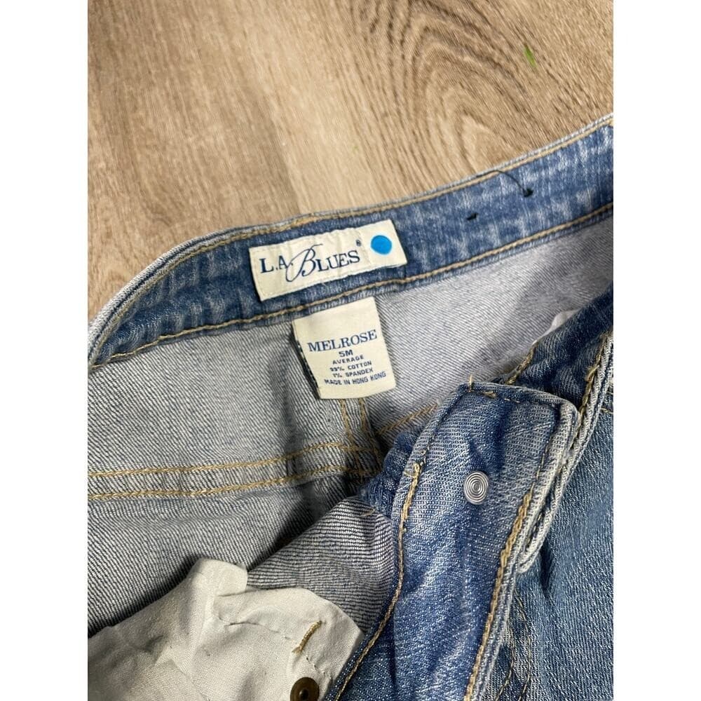 Y2K LA Blues Melrose Jeans Womens 5/6 Light Wash Bootcut Denim Hong Kong - Thumbnail 8