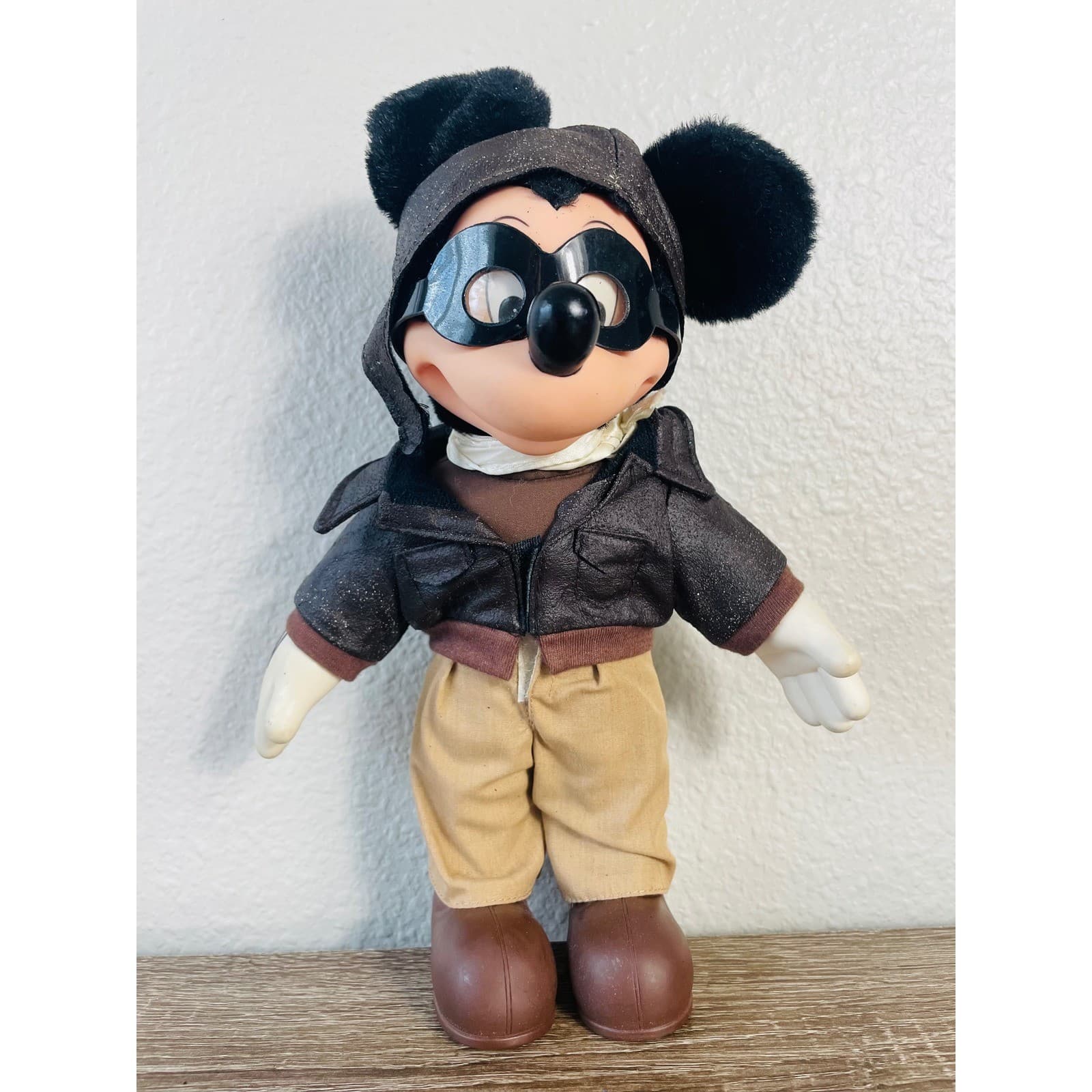 Disney Mickey Mouse Aviator Pilot Plush 2000 Applause Pals Dress Ups Doll - Thumbnail 5