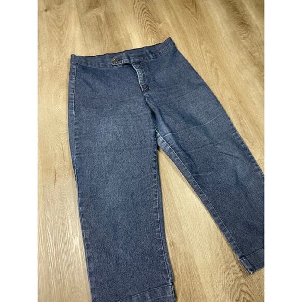 Vintage Y2K Xhilaration Stretch Denim Capri Jeans Women 11 Blue Cropped Pants - Thumbnail 6