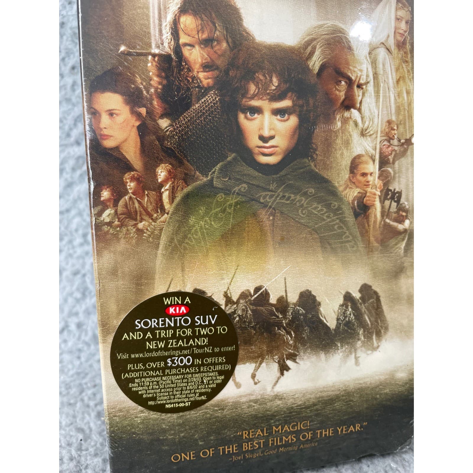 Lord of the Rings Fellowship VHS New Sealed 2002 LOTR Tolkien Movie - Thumbnail 4