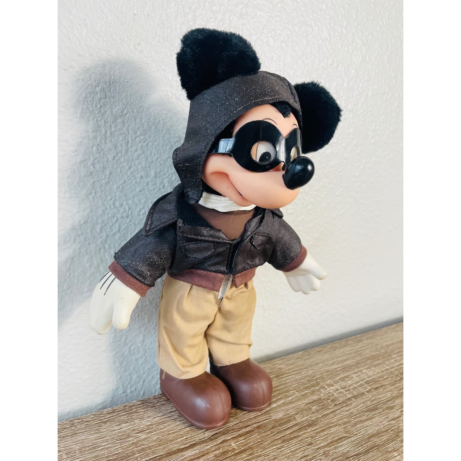 Disney Mickey Mouse Aviator Pilot Plush 2000 Applause Pals Dress Ups Doll - Thumbnail 9