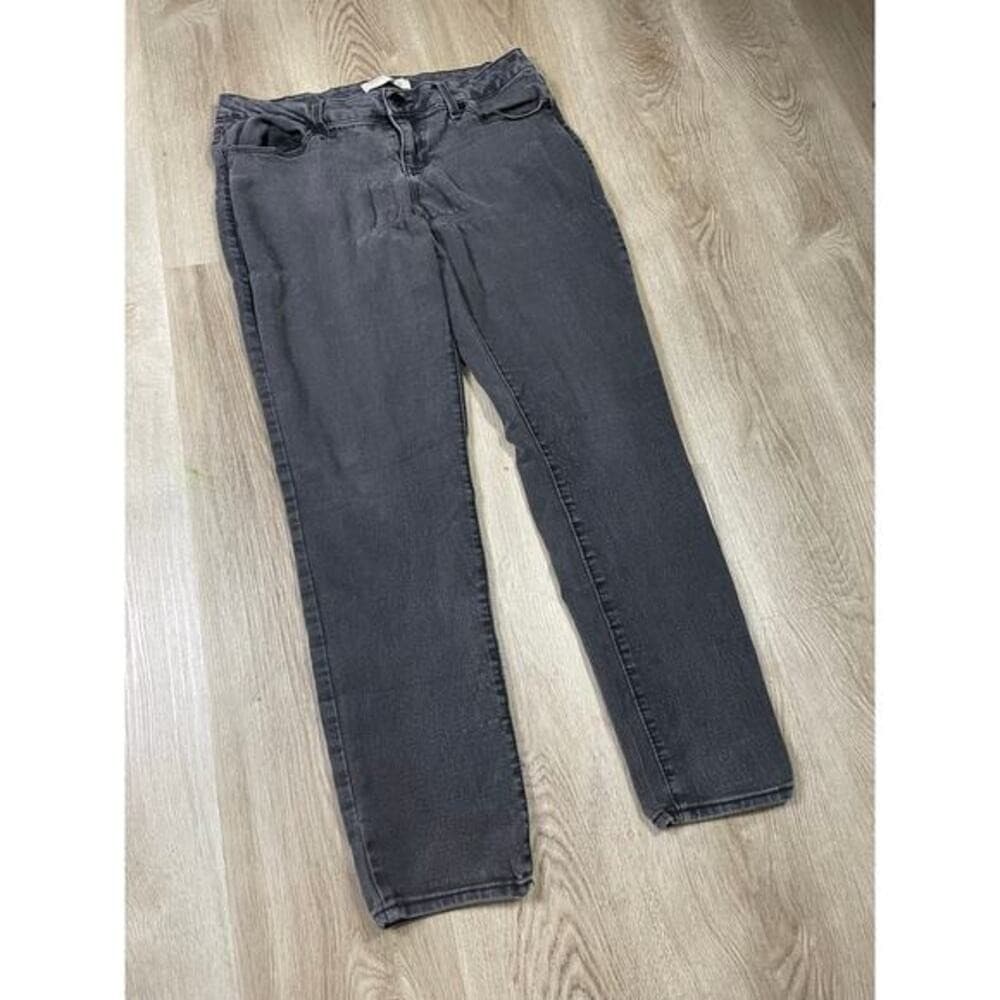 No Boundaries High Rise Skinny Jeans Juniors 15 Black Faded Charcoal Stretch - Thumbnail 4