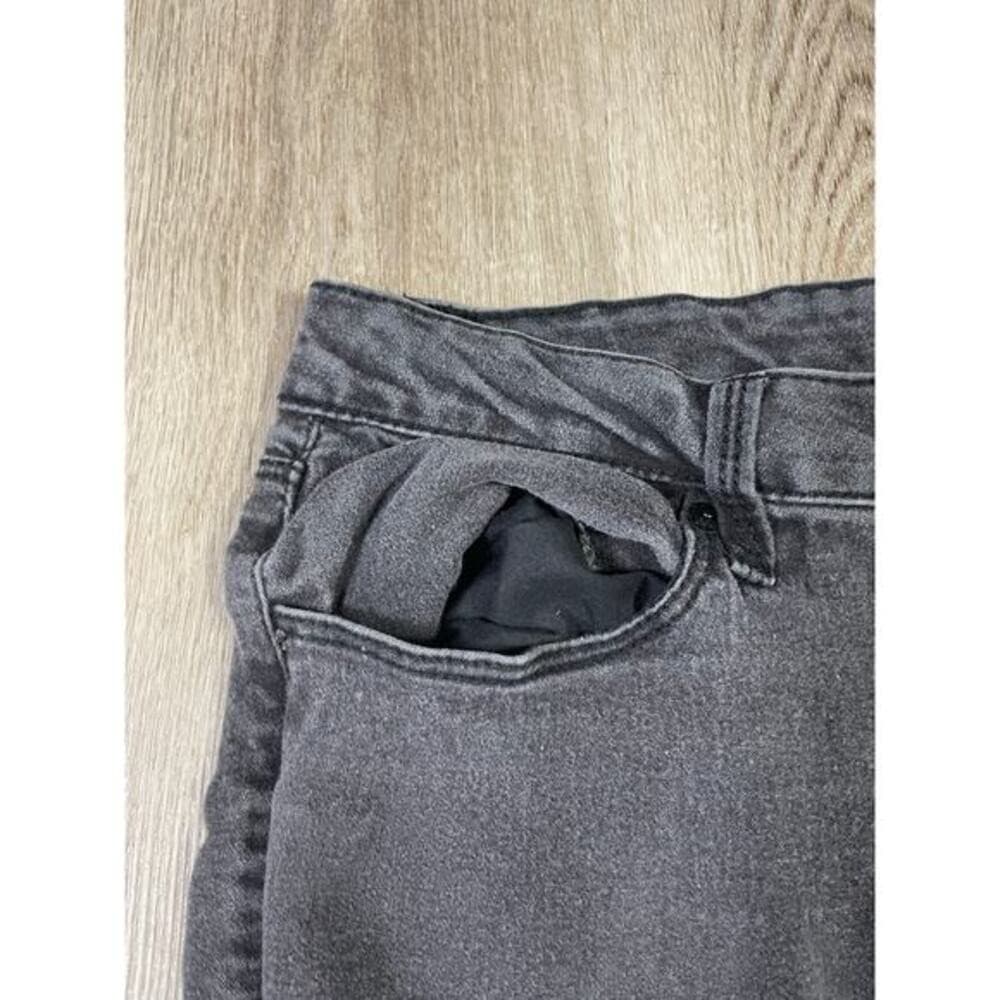 No Boundaries High Rise Skinny Jeans Juniors 15 Black Faded Charcoal Stretch - Thumbnail 7