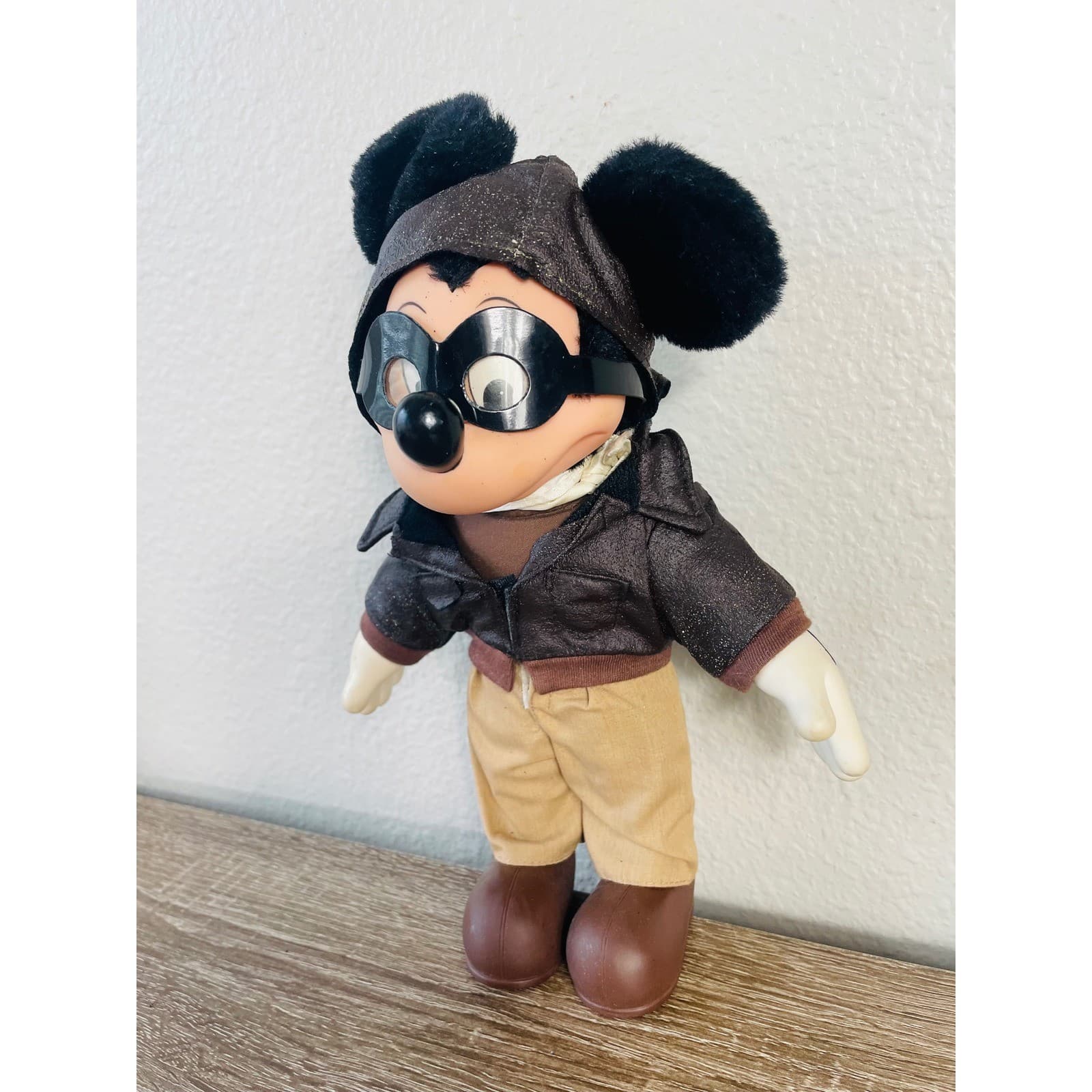 Disney Mickey Mouse Aviator Pilot Plush 2000 Applause Pals Dress Ups Doll - Thumbnail 8