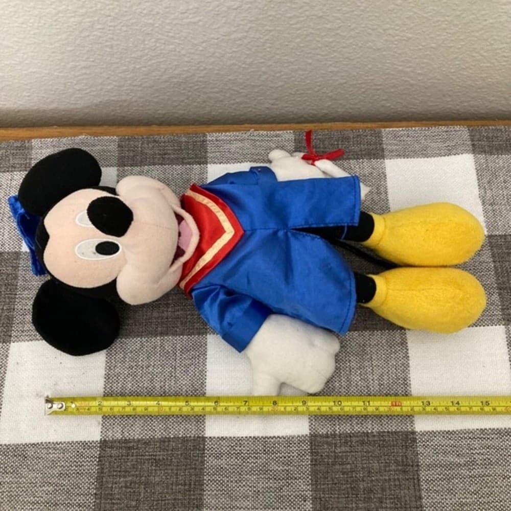 Disney Mickey Mouse Graduation Plush 2004 Stuffed Animal Toy Collectible - Thumbnail 2