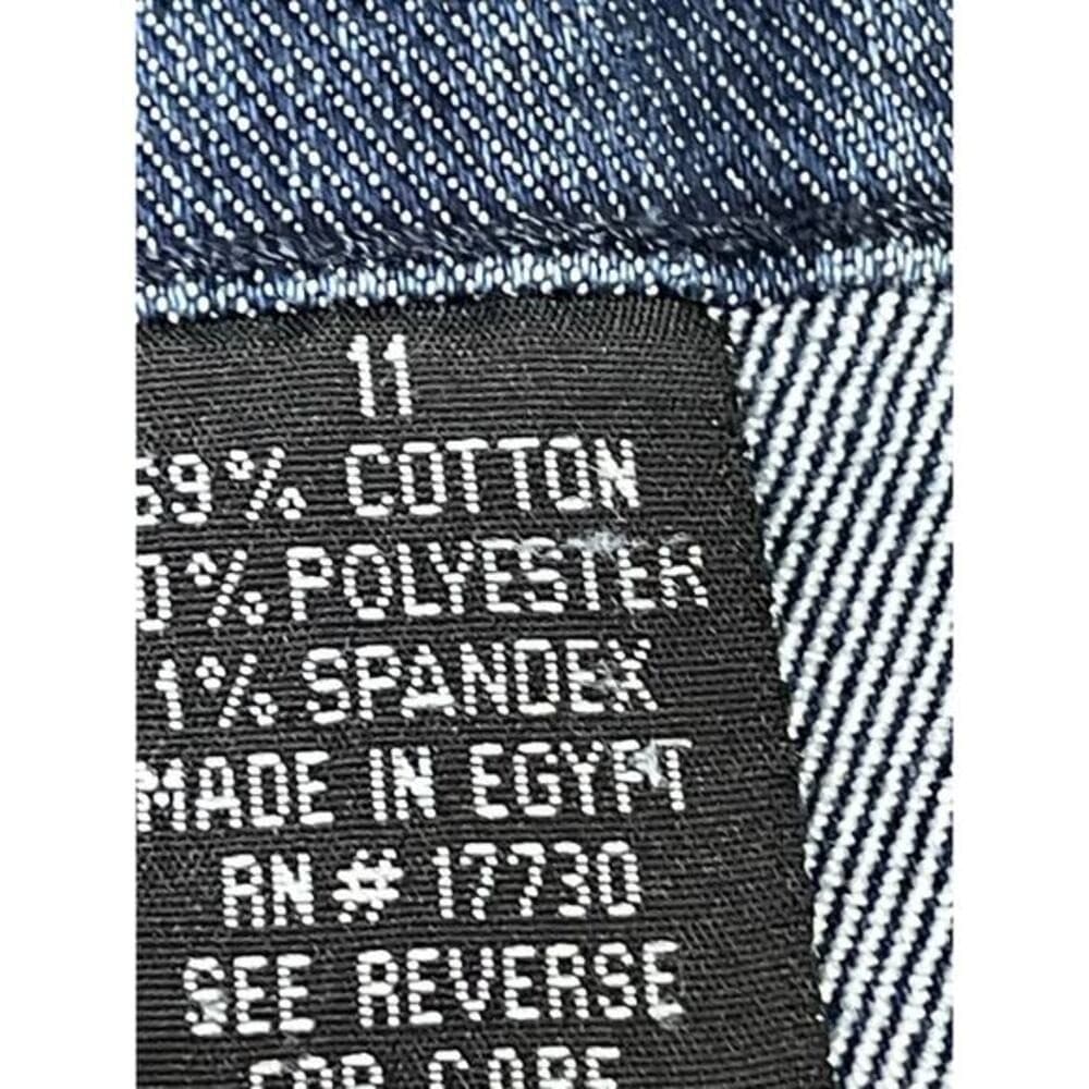 Vintage Y2K Xhilaration Stretch Denim Capri Jeans Women 11 Blue Cropped Pants - Thumbnail 3