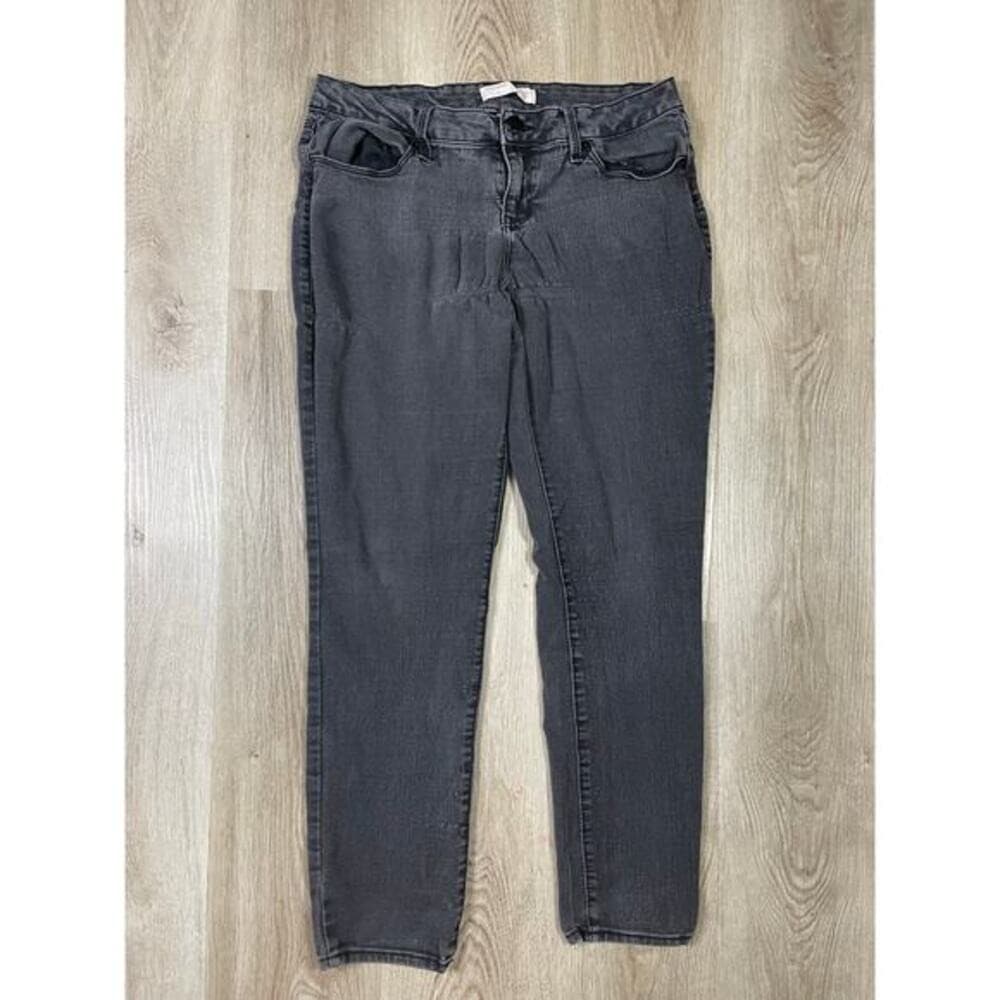 No Boundaries High Rise Skinny Jeans Juniors 15 Black Faded Charcoal Stretch - Thumbnail 3