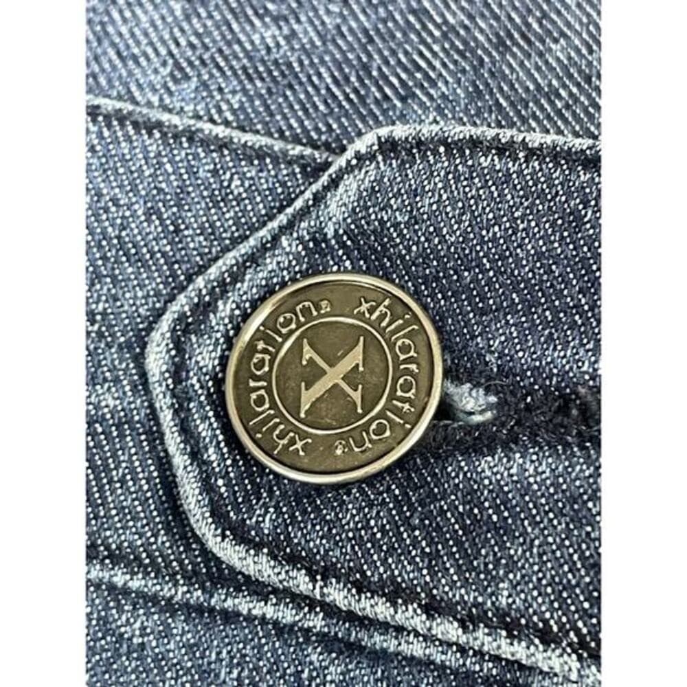 Vintage Y2K Xhilaration Stretch Denim Capri Jeans Women 11 Blue Cropped Pants - Thumbnail 8