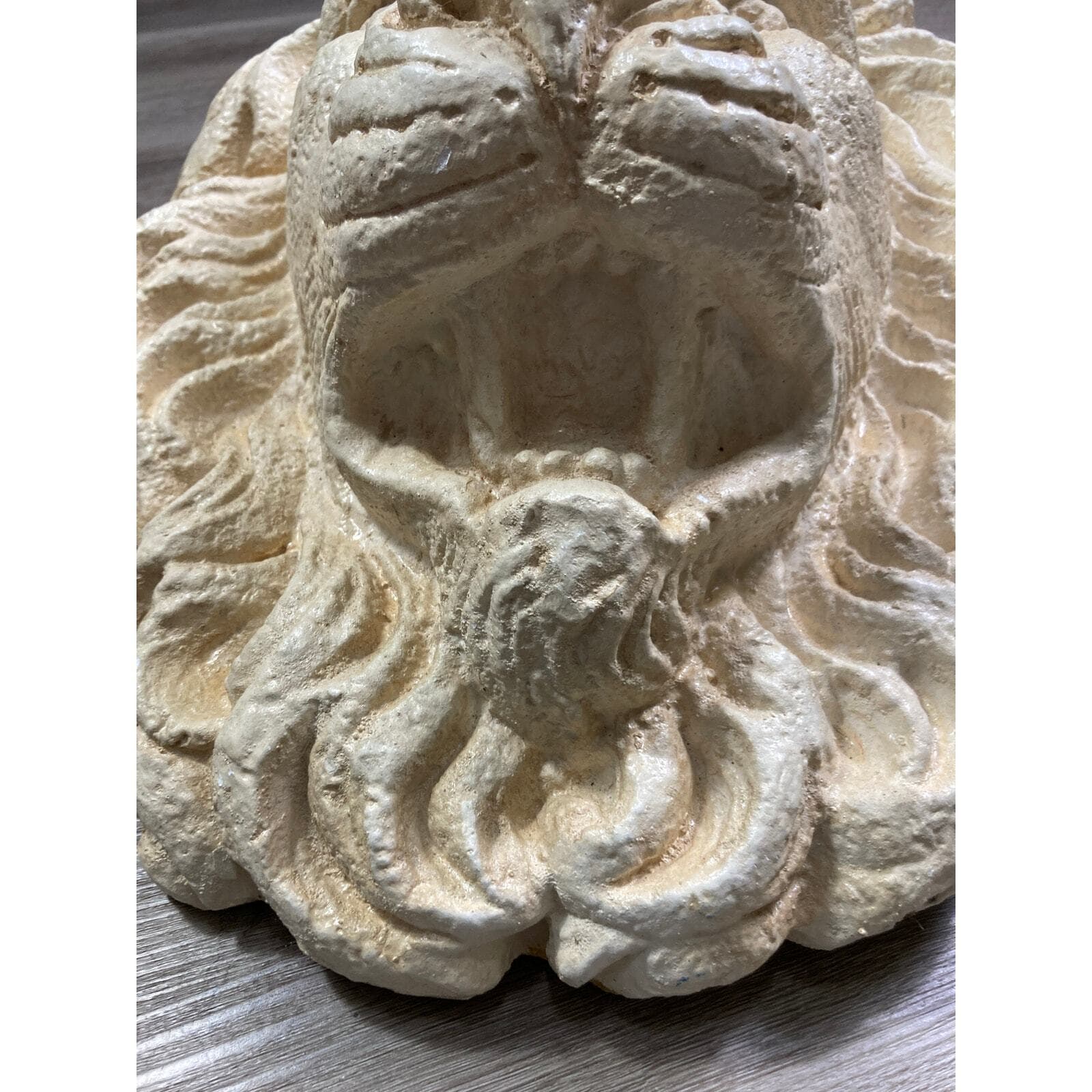Lion Head Wall Plaque Sculpture 18” Plaster Classical Decor Large Relief - Thumbnail 12