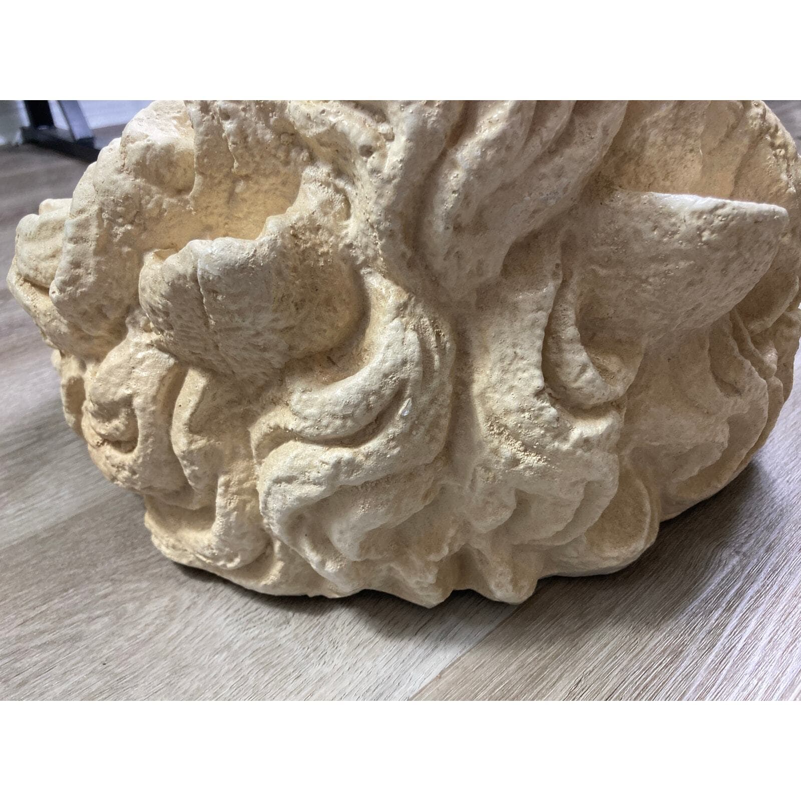 Lion Head Wall Plaque Sculpture 18” Plaster Classical Decor Large Relief - Thumbnail 17
