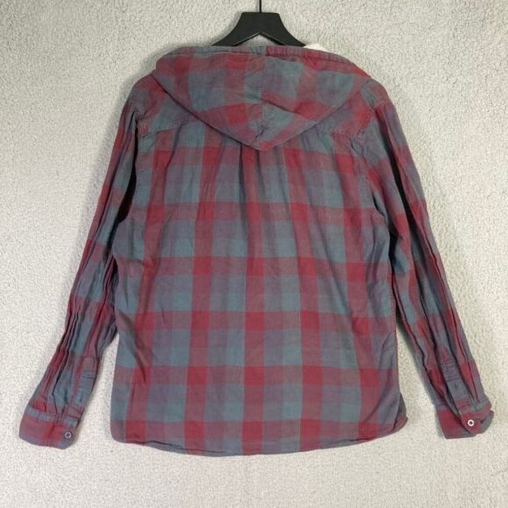 Vintage Body Glove Plaid Hoodie Mens XL Thermal Lined Surf Skate Grunge Y2K - Thumbnail 9