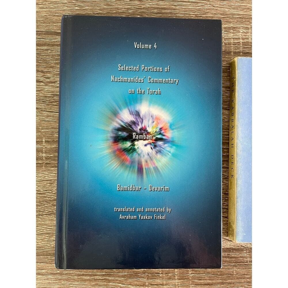 The Kabbalah Deck Edward Hoffman Cards + Ramban Vol 4 Commentary Torah Lot - Thumbnail 2