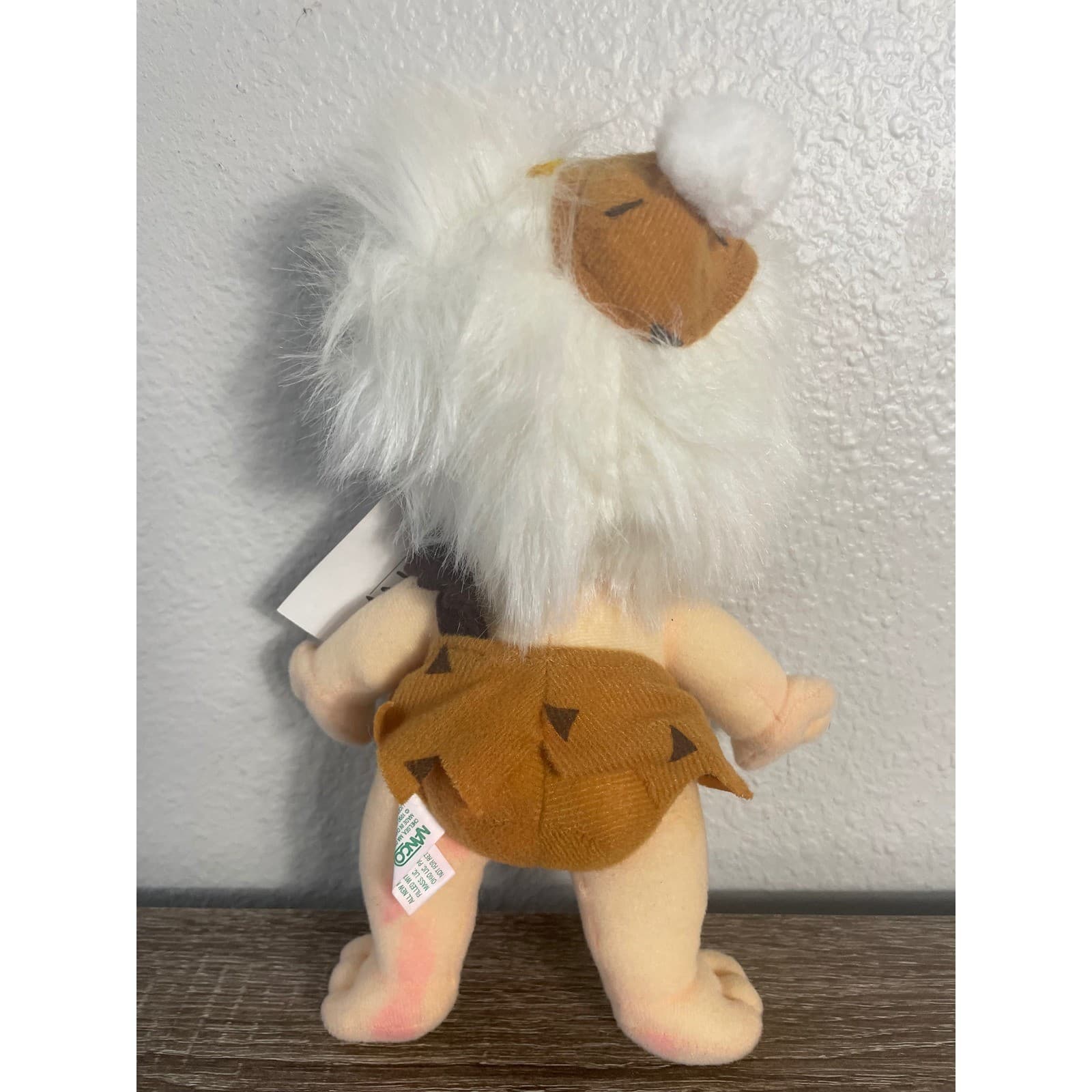 Vintage Nanco Flintstones Bamm Bamm Plush 10" NWT Hanna Barbera 1990 Toy - Thumbnail 11