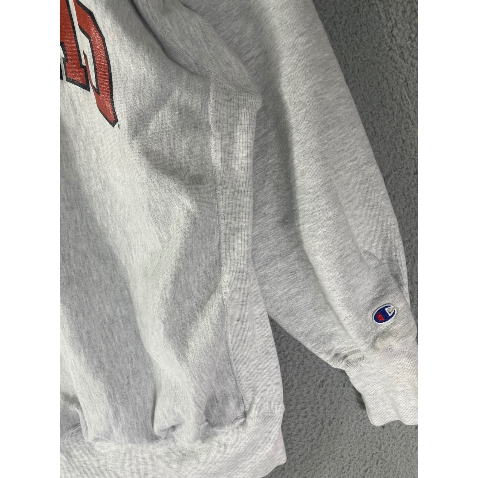 Vintage Champion Reverse Weave Texas Sweatshirt 3XL Longhorns Gray 90s USA - Thumbnail 9