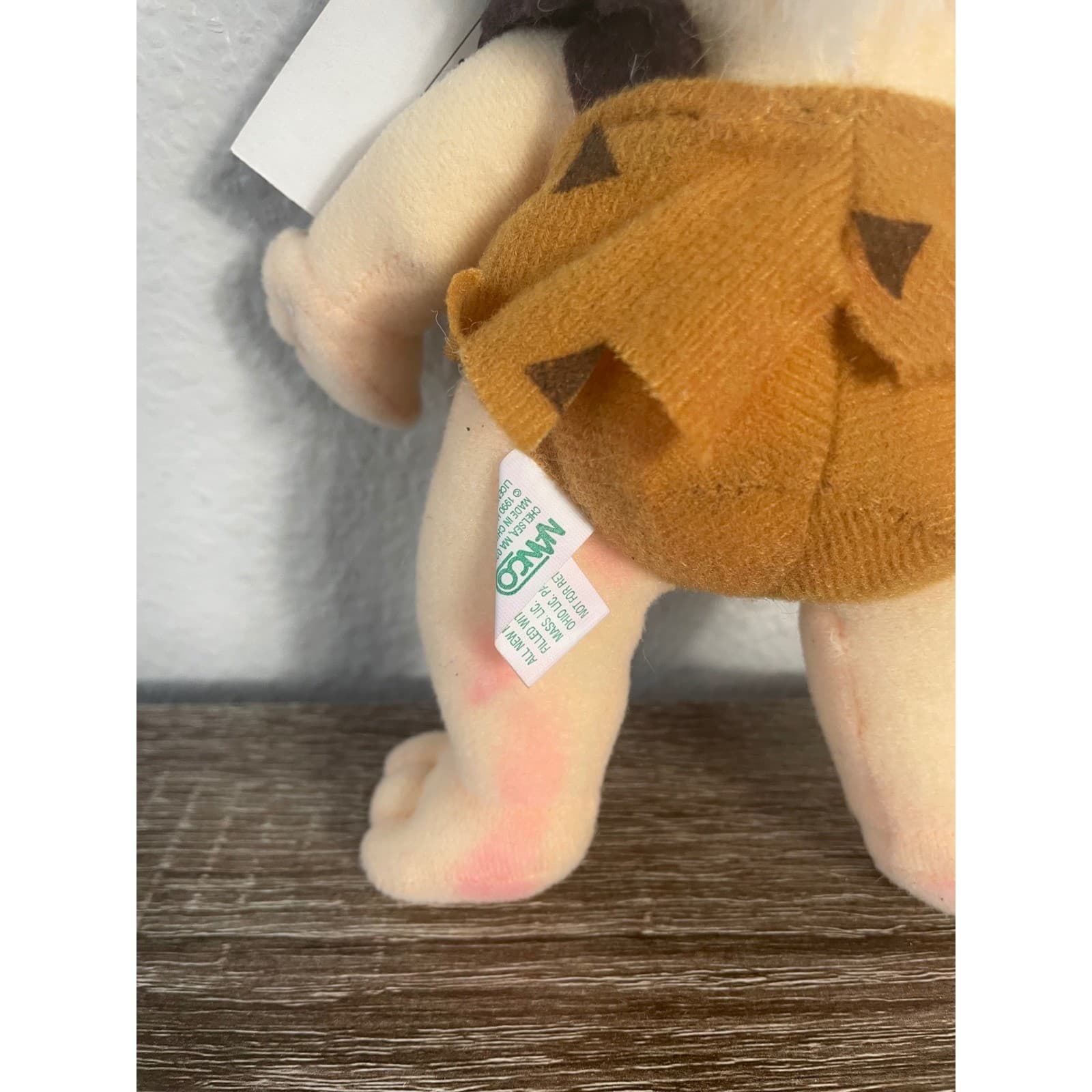 Vintage Nanco Flintstones Bamm Bamm Plush 10" NWT Hanna Barbera 1990 Toy - Thumbnail 12