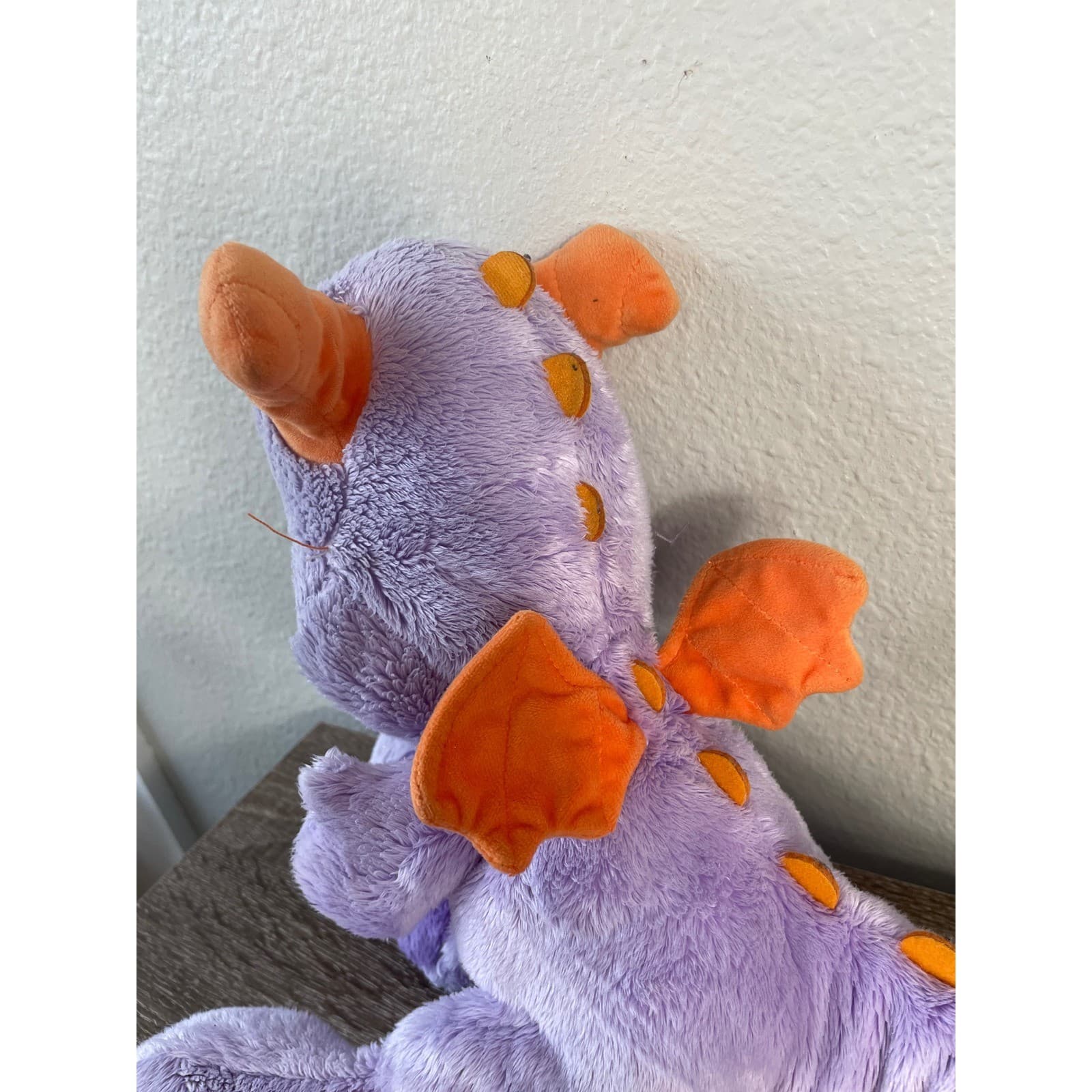 Disney Figment Plush Dragon EPCOT Imagination Purple 13” Parks Toy - Thumbnail 9