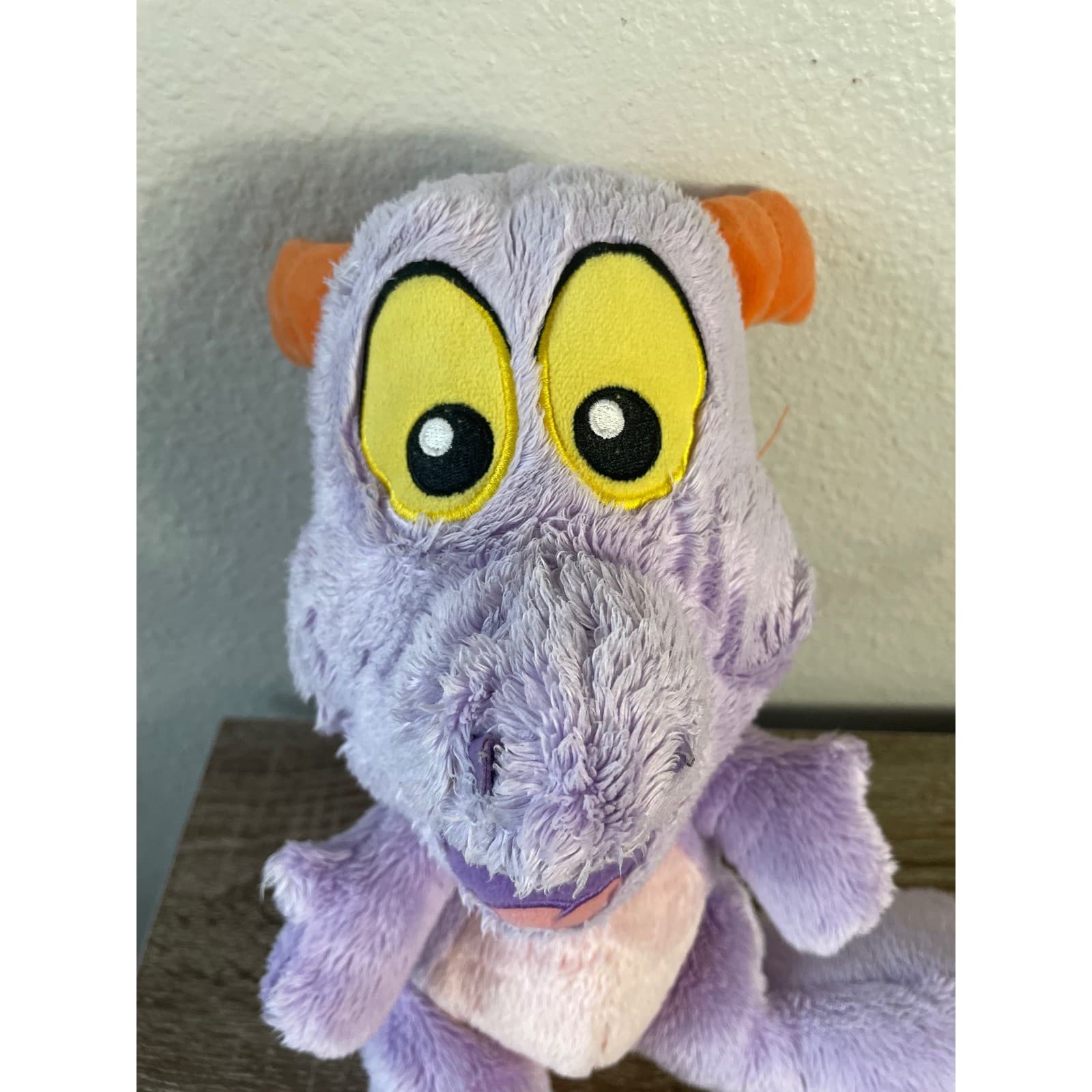 Disney Figment Plush Dragon EPCOT Imagination Purple 13” Parks Toy - Thumbnail 5