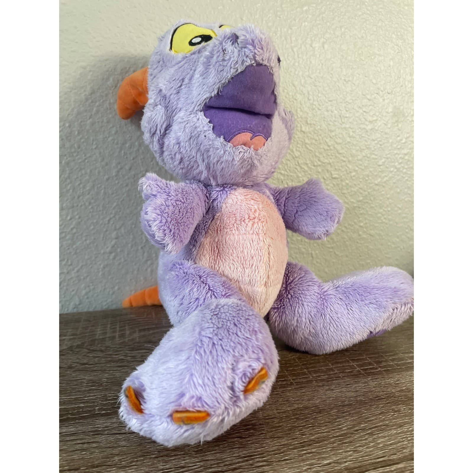 Disney Figment Plush Dragon EPCOT Imagination Purple 13” Parks Toy - Thumbnail 10