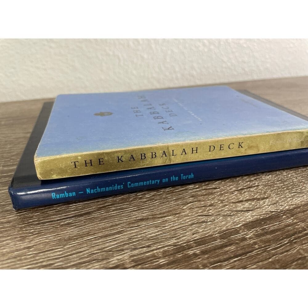 The Kabbalah Deck Edward Hoffman Cards + Ramban Vol 4 Commentary Torah Lot - Thumbnail 5