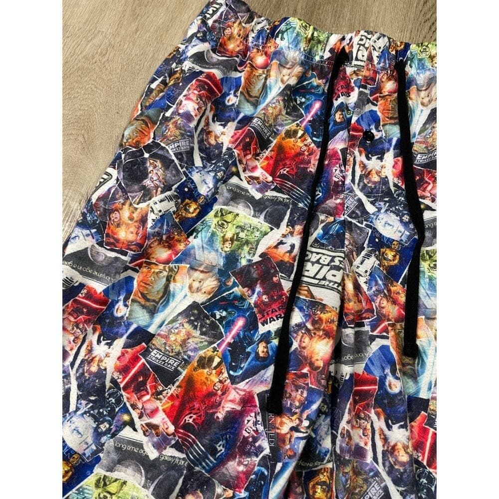 Star Wars Our Universe Pajama Pants Men M Disney Parks Comic Collage AOP Lounge - Thumbnail 10