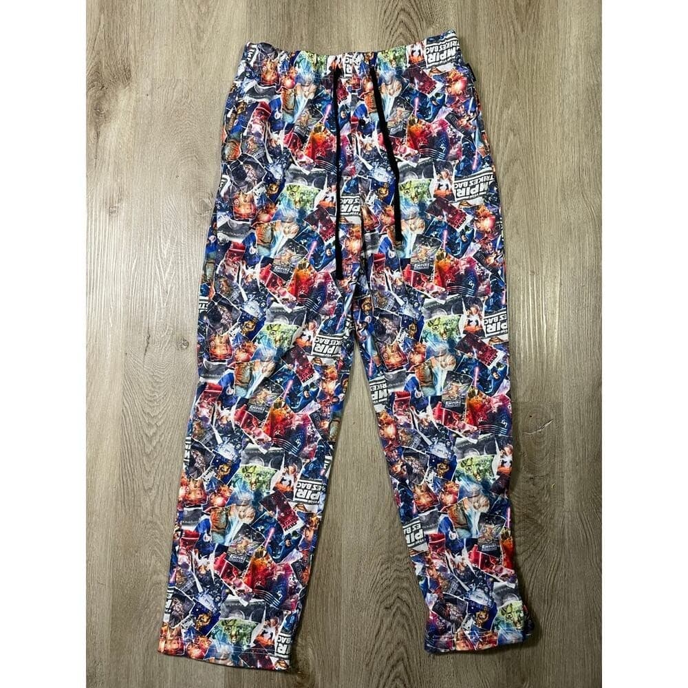 Star Wars Our Universe Pajama Pants Men M Disney Parks Comic Collage AOP Lounge - Thumbnail 6