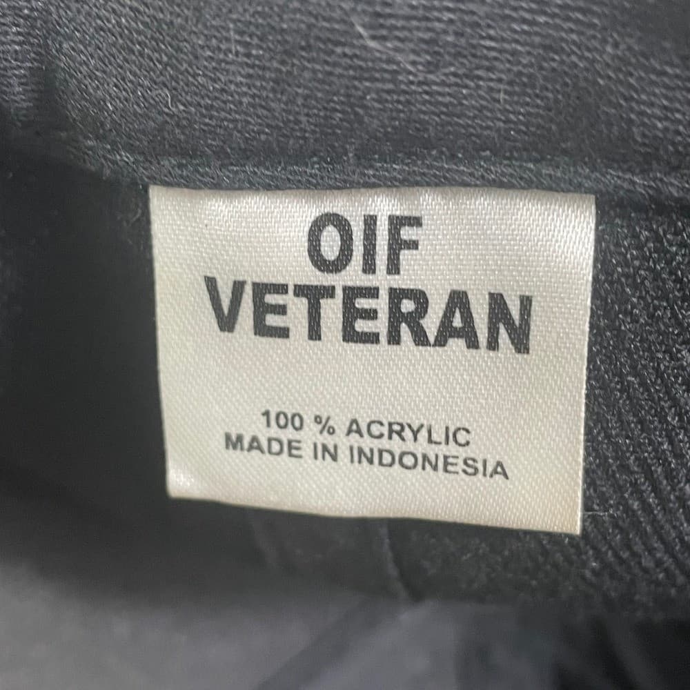 Operation Iraqi Freedom Veteran Baseball Hat Black OIF Military Snapback Cap - Thumbnail 4