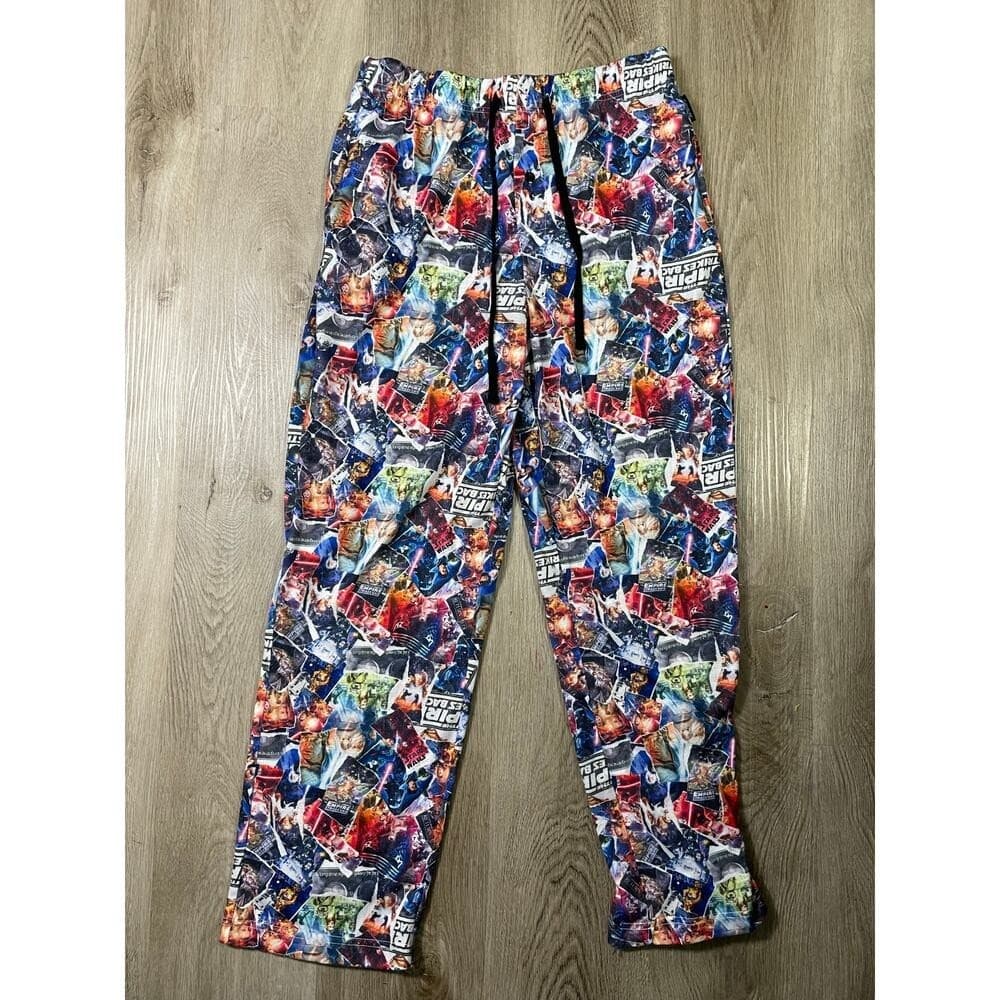 Star Wars Our Universe Pajama Pants Men M Disney Parks Comic Collage AOP Lounge - Thumbnail 2