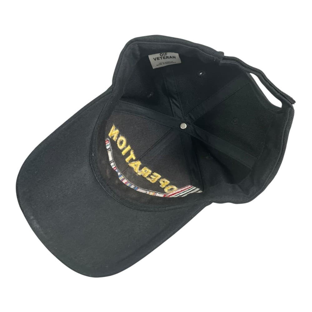 Operation Iraqi Freedom Veteran Baseball Hat Black OIF Military Snapback Cap - Thumbnail 8
