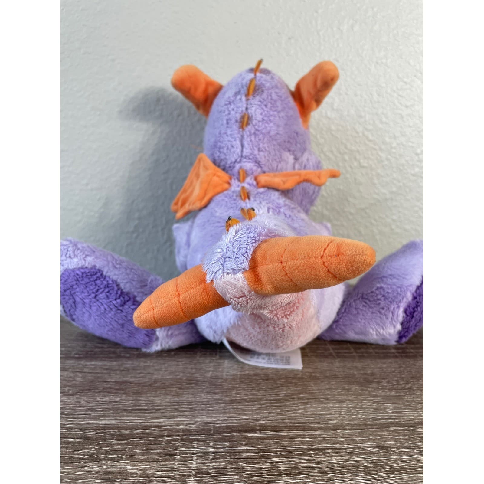 Disney Figment Plush Dragon EPCOT Imagination Purple 13” Parks Toy - Thumbnail 12