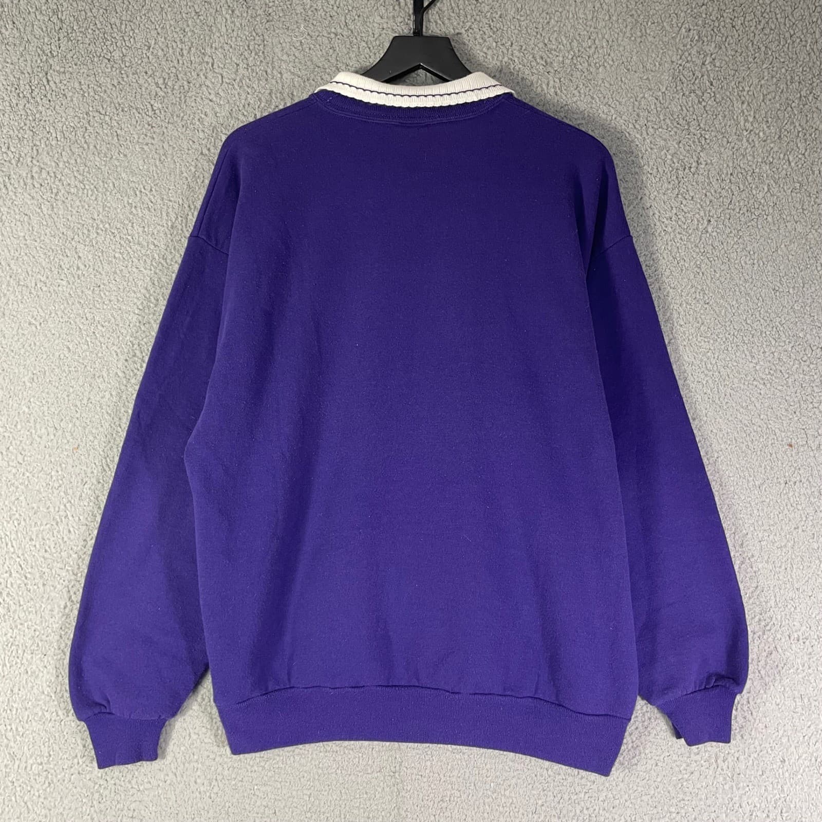 Vintage Morning Sun Sweatshirt XL Purple Bird Floral USA Jerzees Graphic - Thumbnail 9