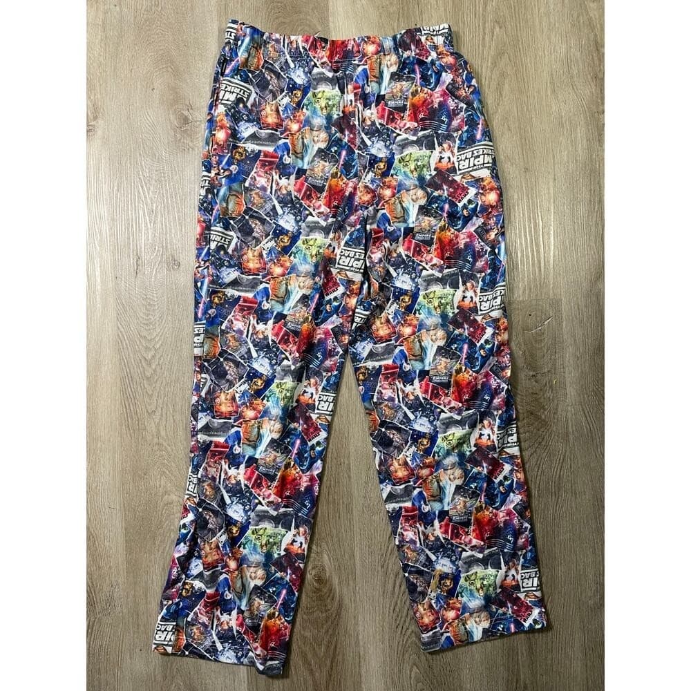 Star Wars Our Universe Pajama Pants Men M Disney Parks Comic Collage AOP Lounge - Thumbnail 9