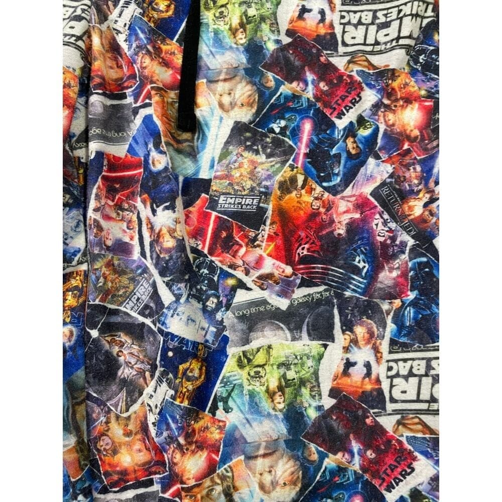 Star Wars Our Universe Pajama Pants Men M Disney Parks Comic Collage AOP Lounge - Thumbnail 8