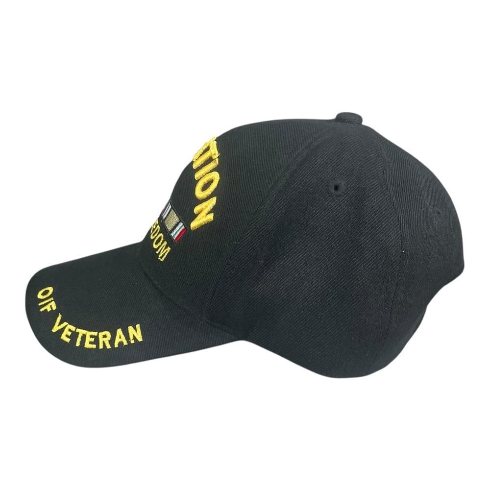 Operation Iraqi Freedom Veteran Baseball Hat Black OIF Military Snapback Cap - Thumbnail 5