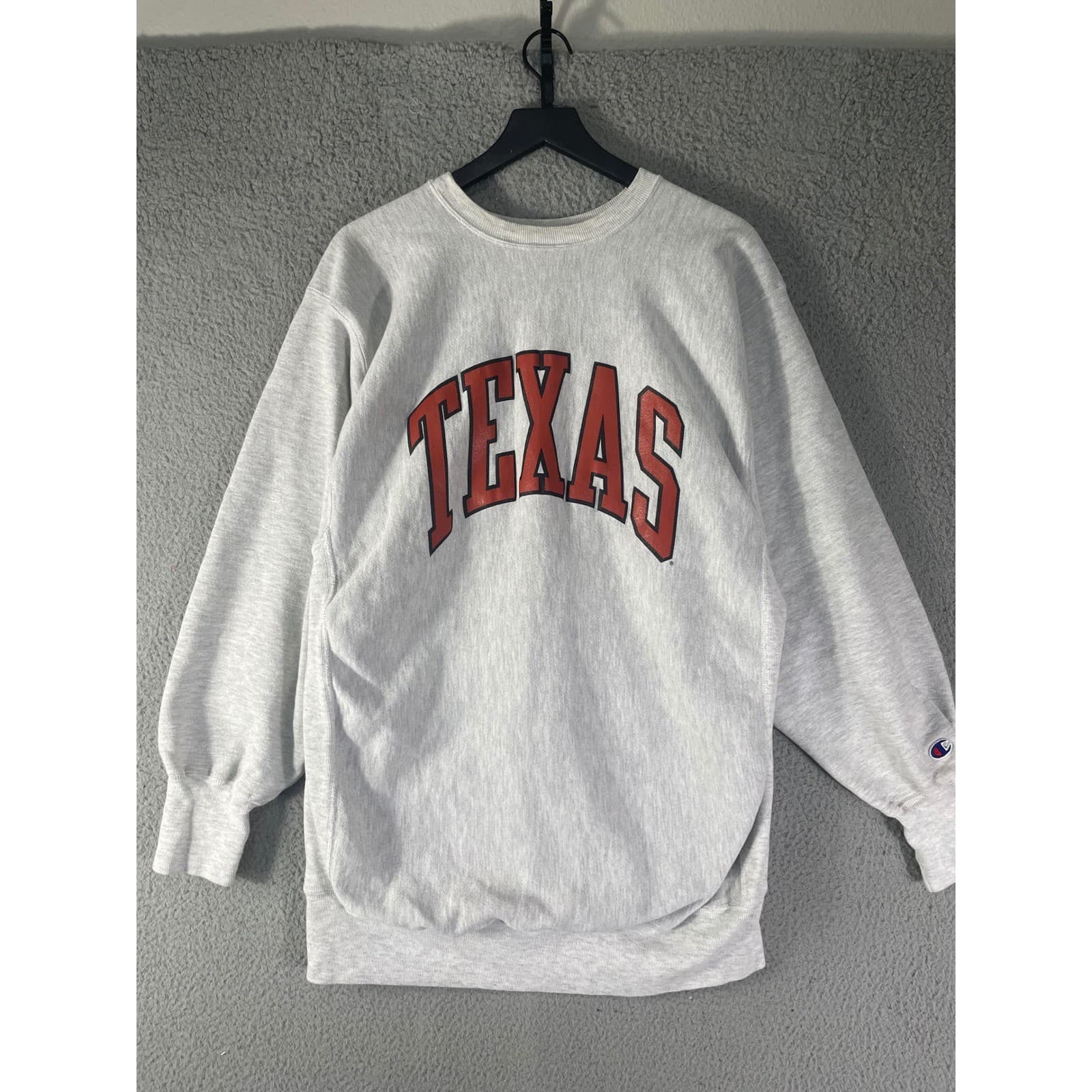 Vintage Champion Reverse Weave Texas Sweatshirt 3XL Longhorns Gray 90s USA - Thumbnail 5