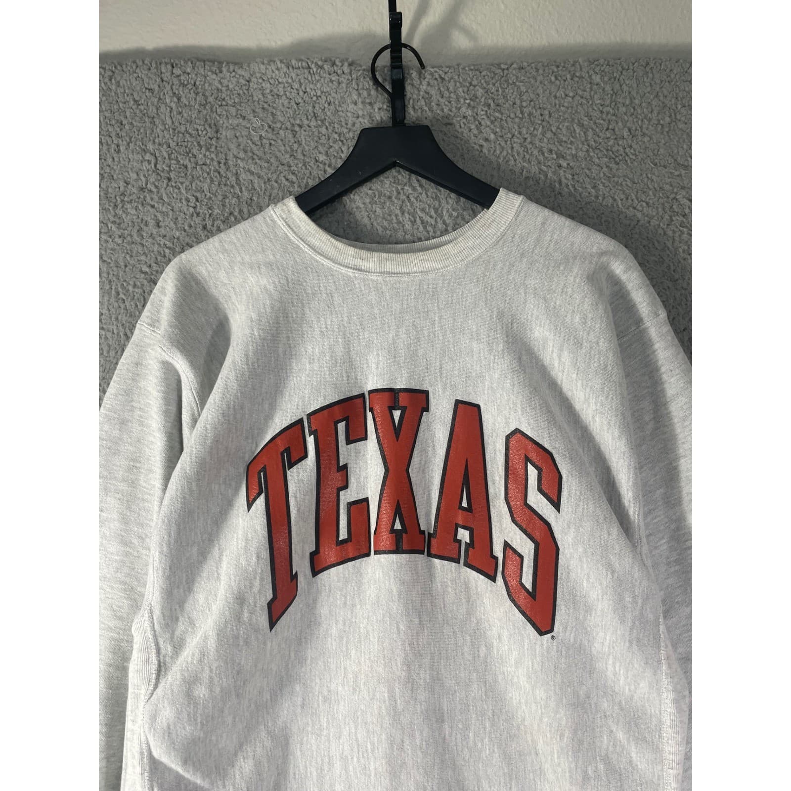 Vintage Champion Reverse Weave Texas Sweatshirt 3XL Longhorns Gray 90s USA - Thumbnail 6