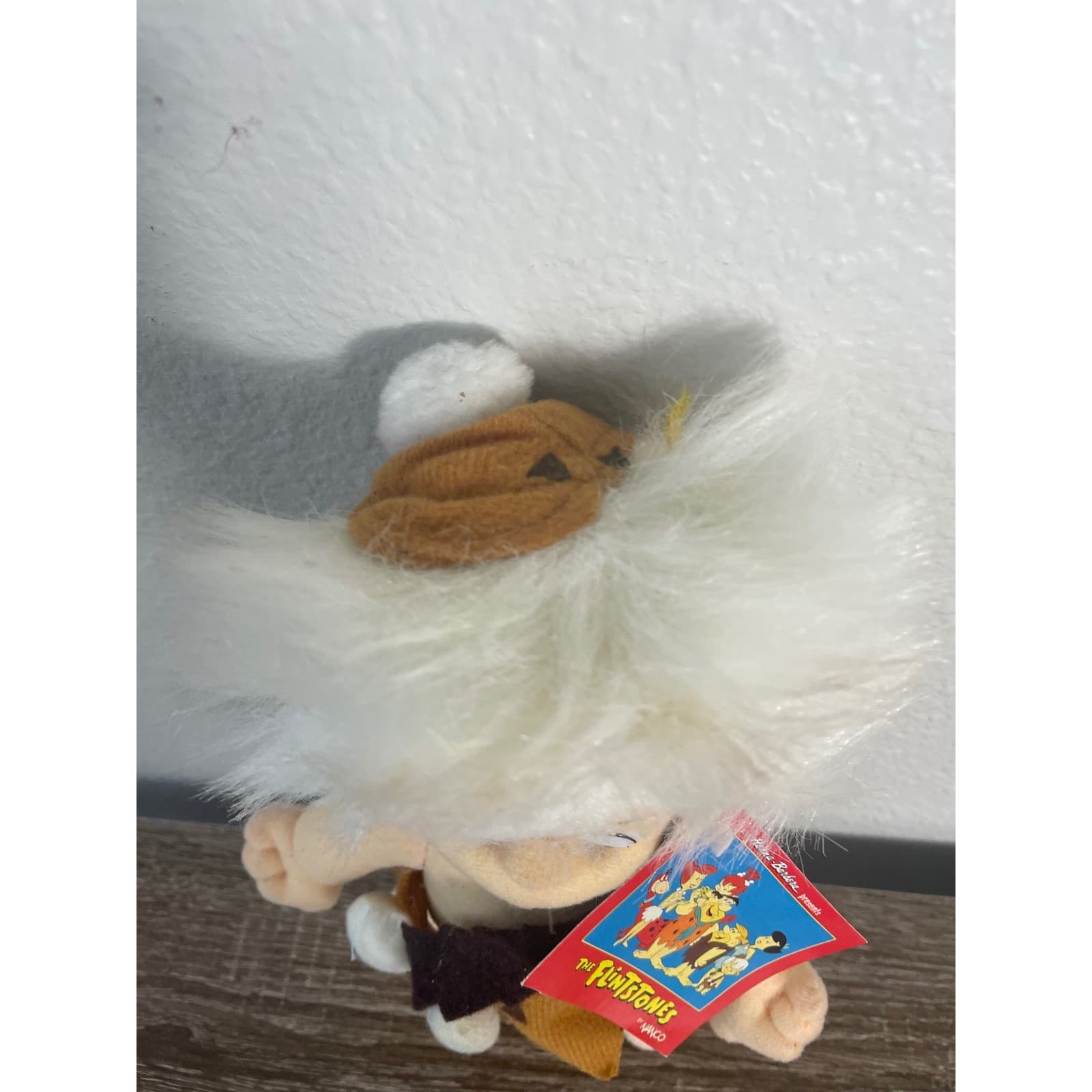 Vintage Nanco Flintstones Bamm Bamm Plush 10" NWT Hanna Barbera 1990 Toy - Thumbnail 10