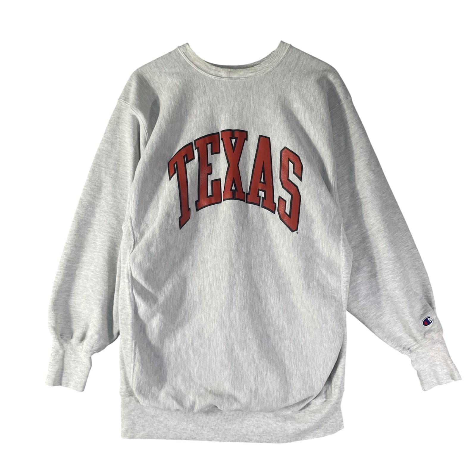 Vintage Champion Reverse Weave Texas Sweatshirt 3XL Longhorns Gray 90s USA - Thumbnail 3