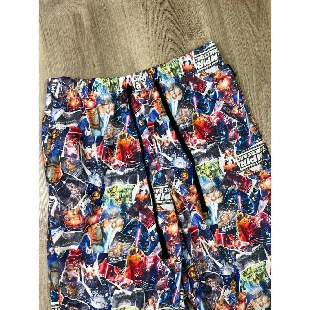 Star Wars Our Universe Pajama Pants Men M Disney Parks Comic Collage AOP Lounge - Thumbnail 7