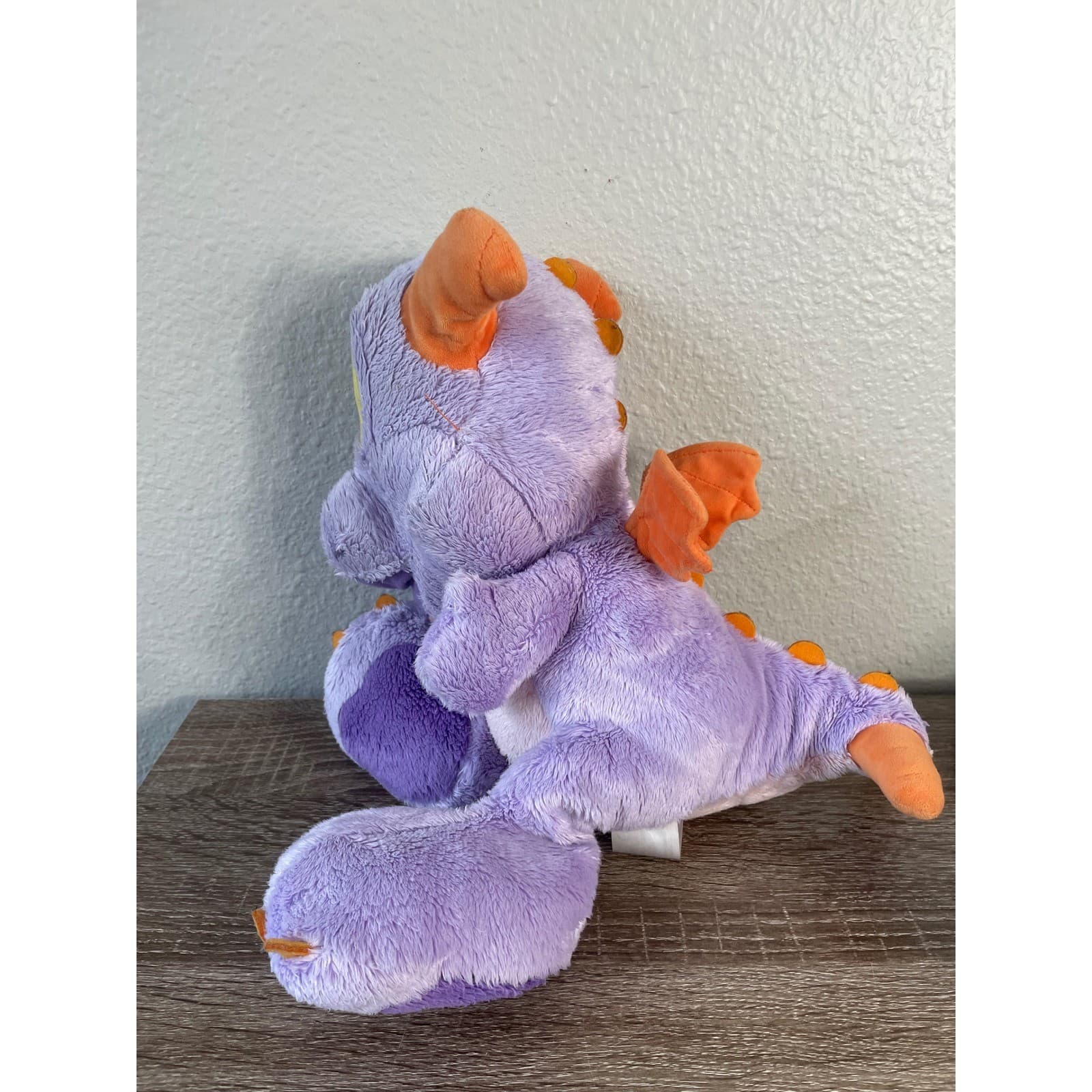 Disney Figment Plush Dragon EPCOT Imagination Purple 13” Parks Toy - Thumbnail 8