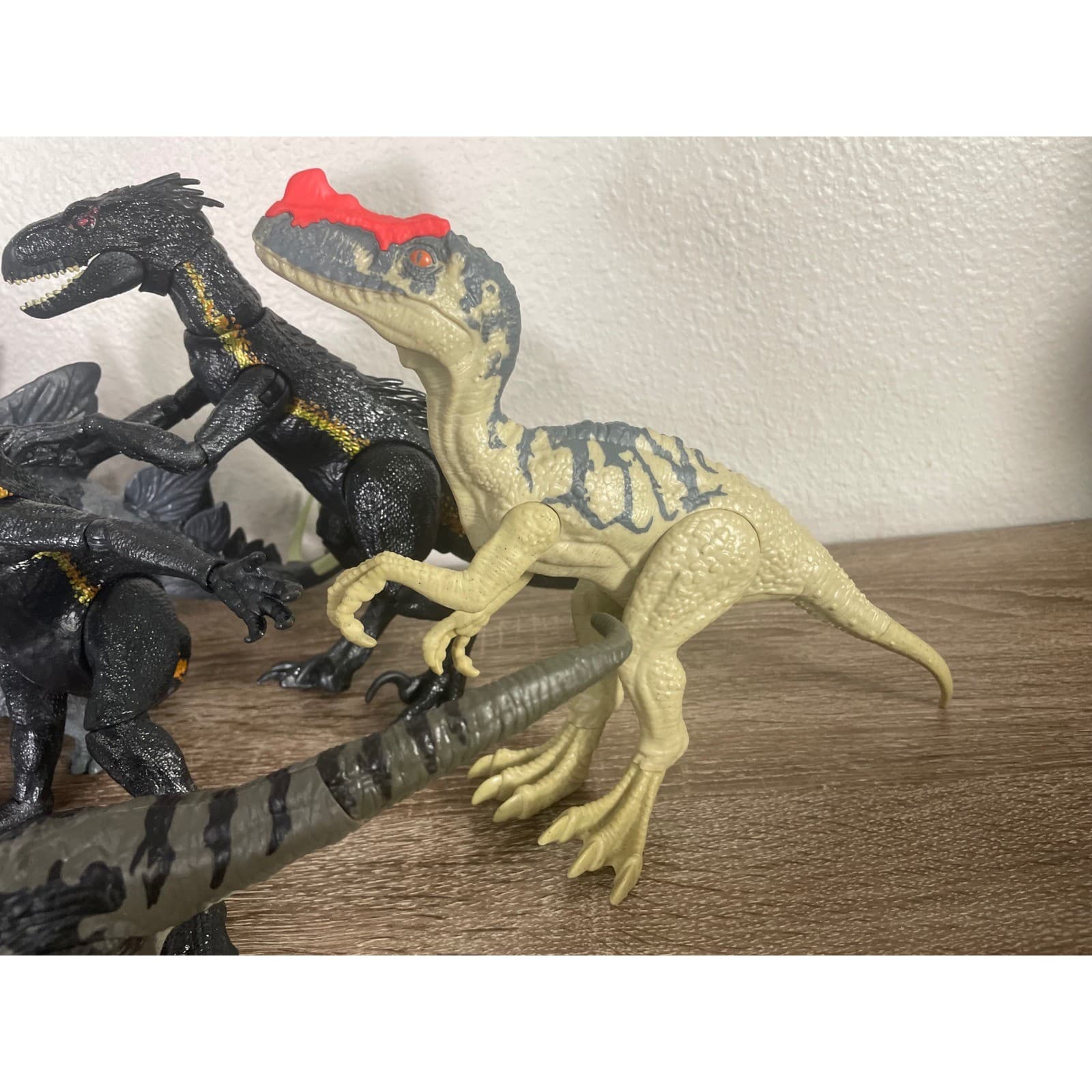 Jurassic World Mattel Dinosaur Figure Lot 6 Indoraptor Blue Stegosaurus Toy - Thumbnail 6