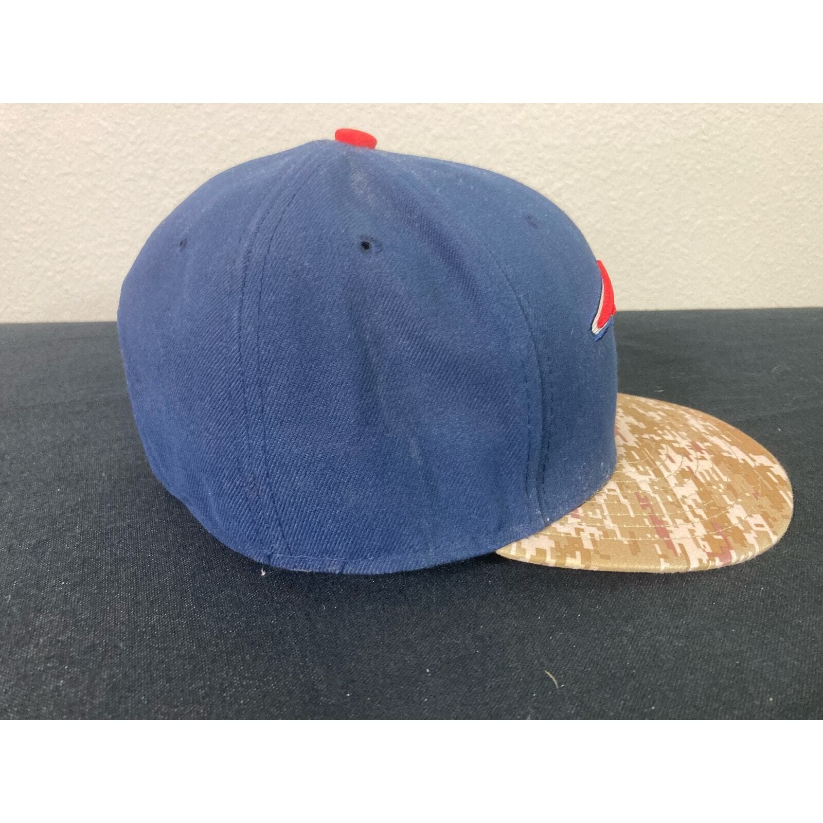 New Era 59FIFTY New England Patriots Navy Khaki Camo Brim NFL Fitted Hat 7 1/4 - Thumbnail 10