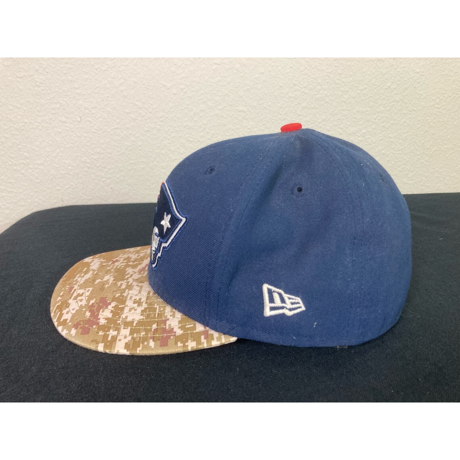 New Era 59FIFTY New England Patriots Navy Khaki Camo Brim NFL Fitted Hat 7 1/4 - Thumbnail 12