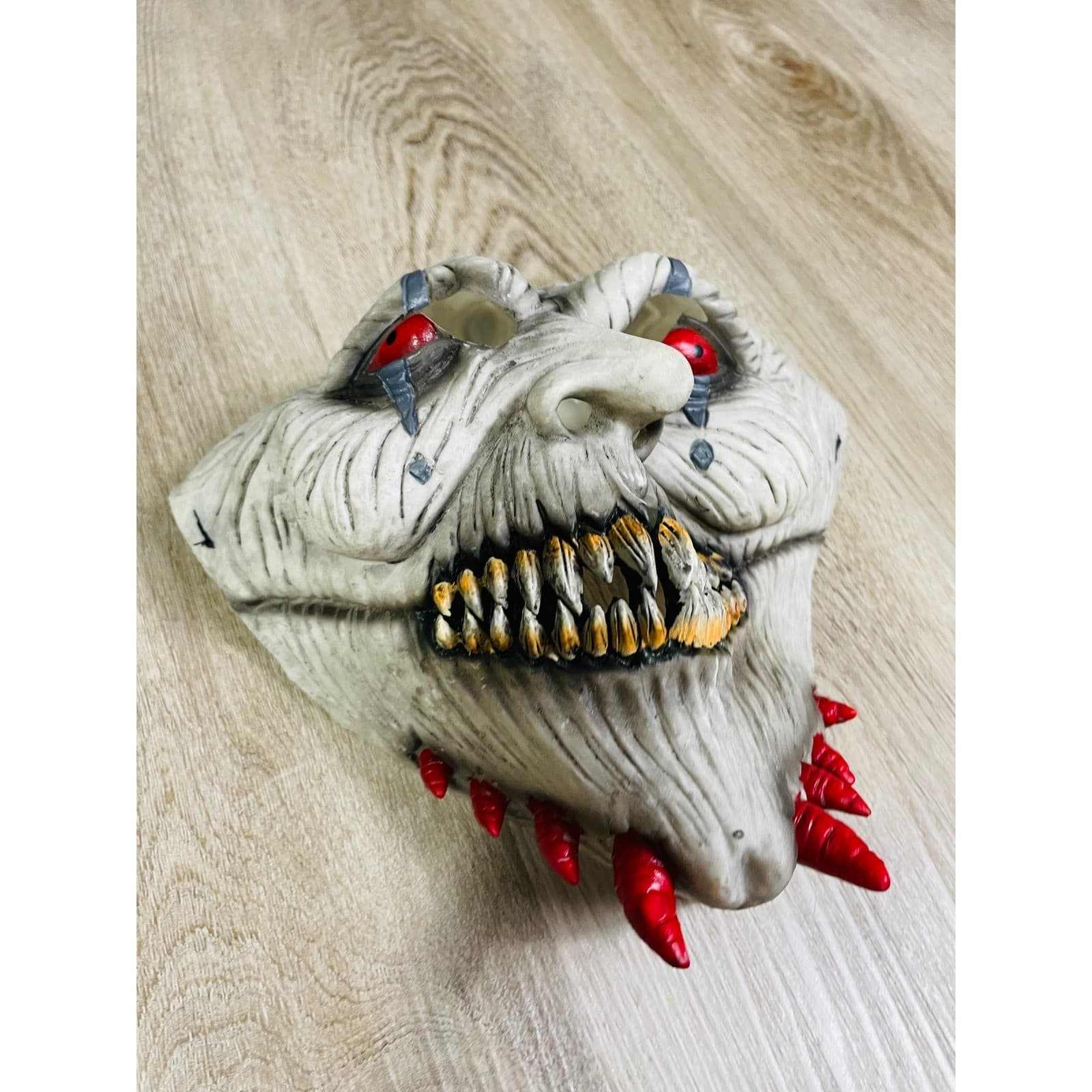 Creepy Clown Halloween Mask Scary Costume Prop Horror Cosplay Men's - Thumbnail 3