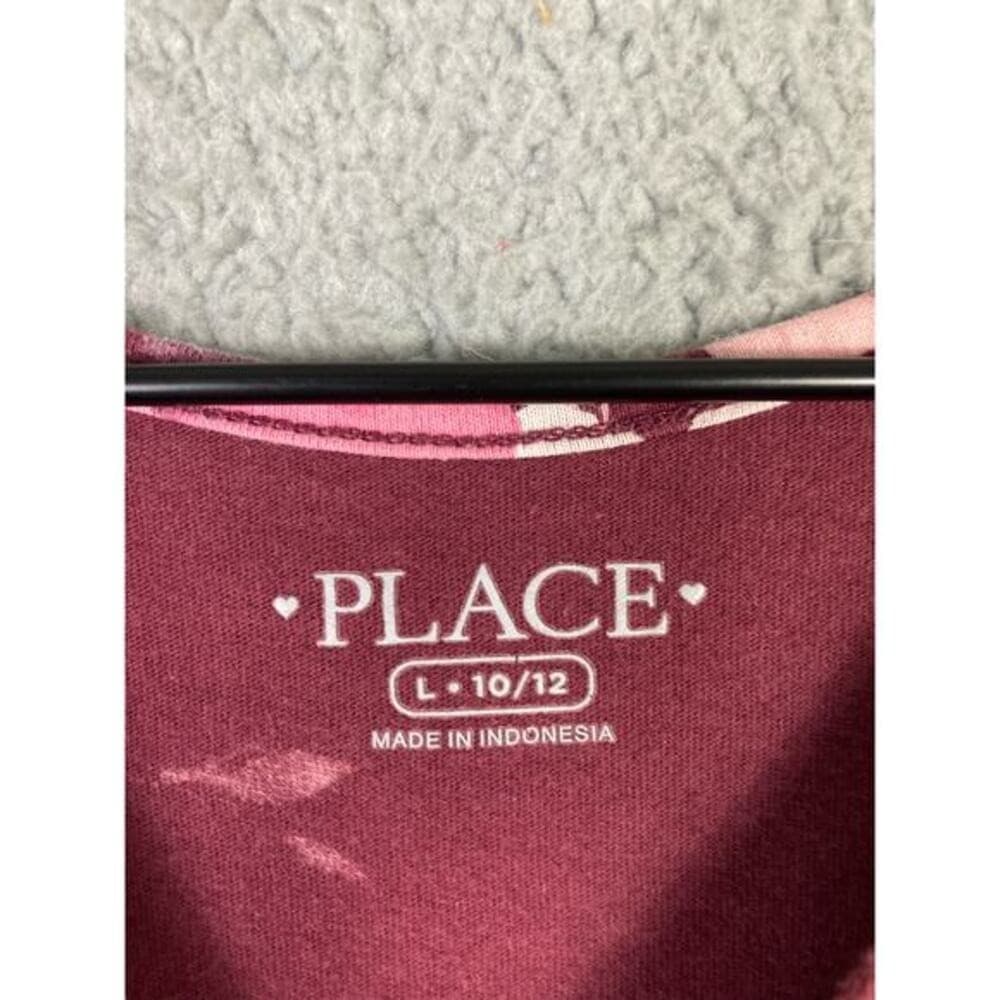 The Children's Place Girls Floral Fit & Flare Dress Size L Multicolor Red Pink - Thumbnail 8