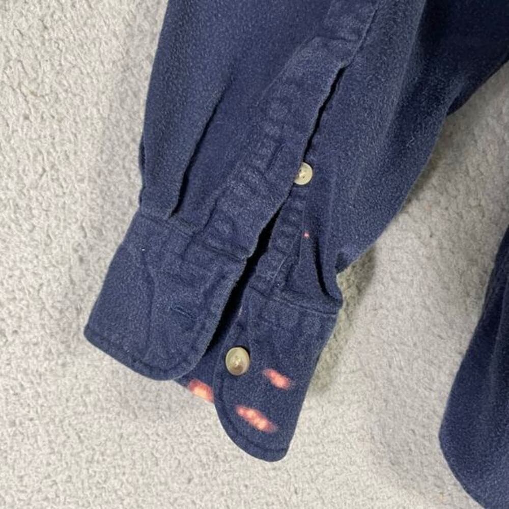 Vintage Britches Great Outdoors Men's Navy Blue Cotton Button-Up Shirt L Casual - Thumbnail 13