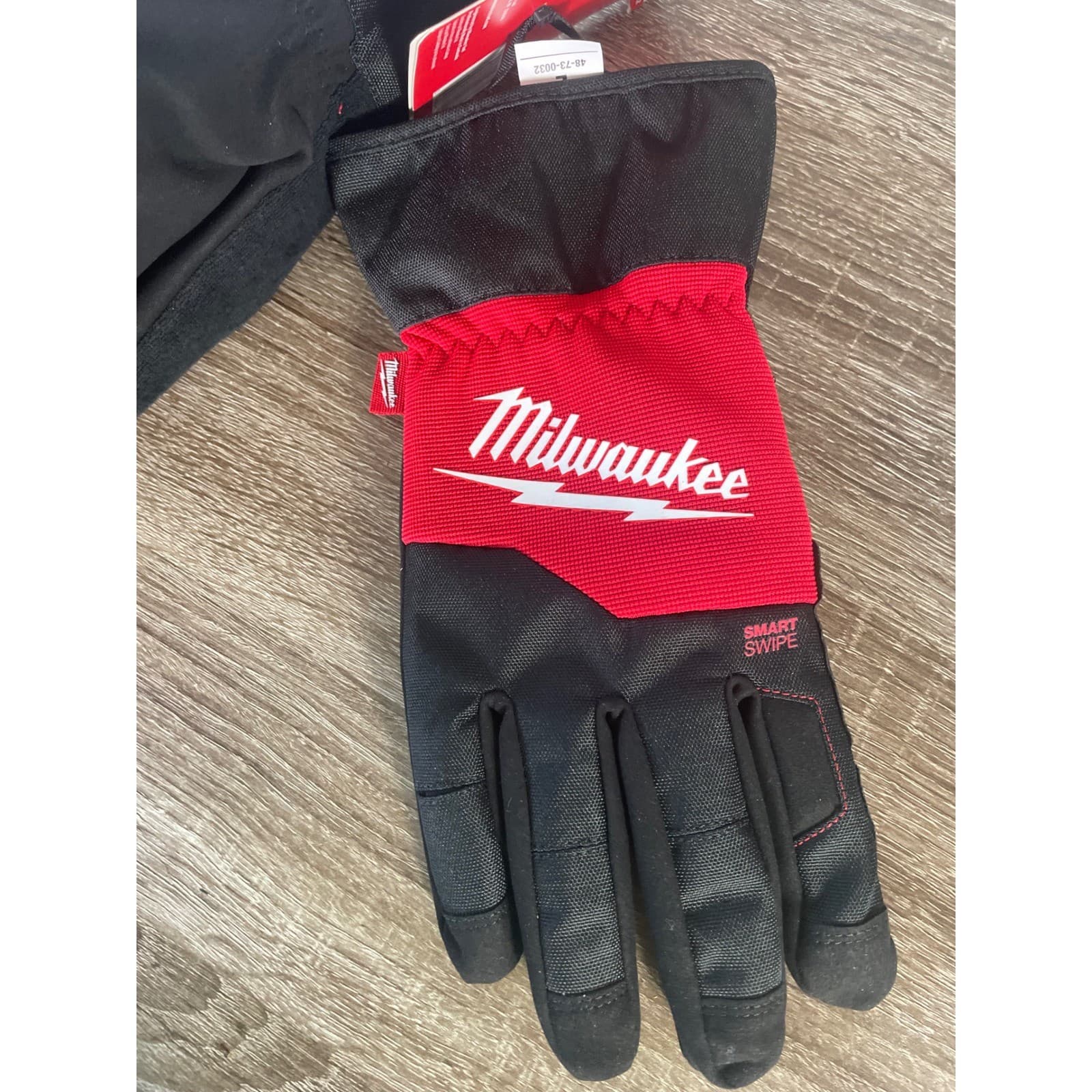 Milwaukee Winter Performance Gloves 48-73-0032 Black Red Insulated Mens Large - Thumbnail 8