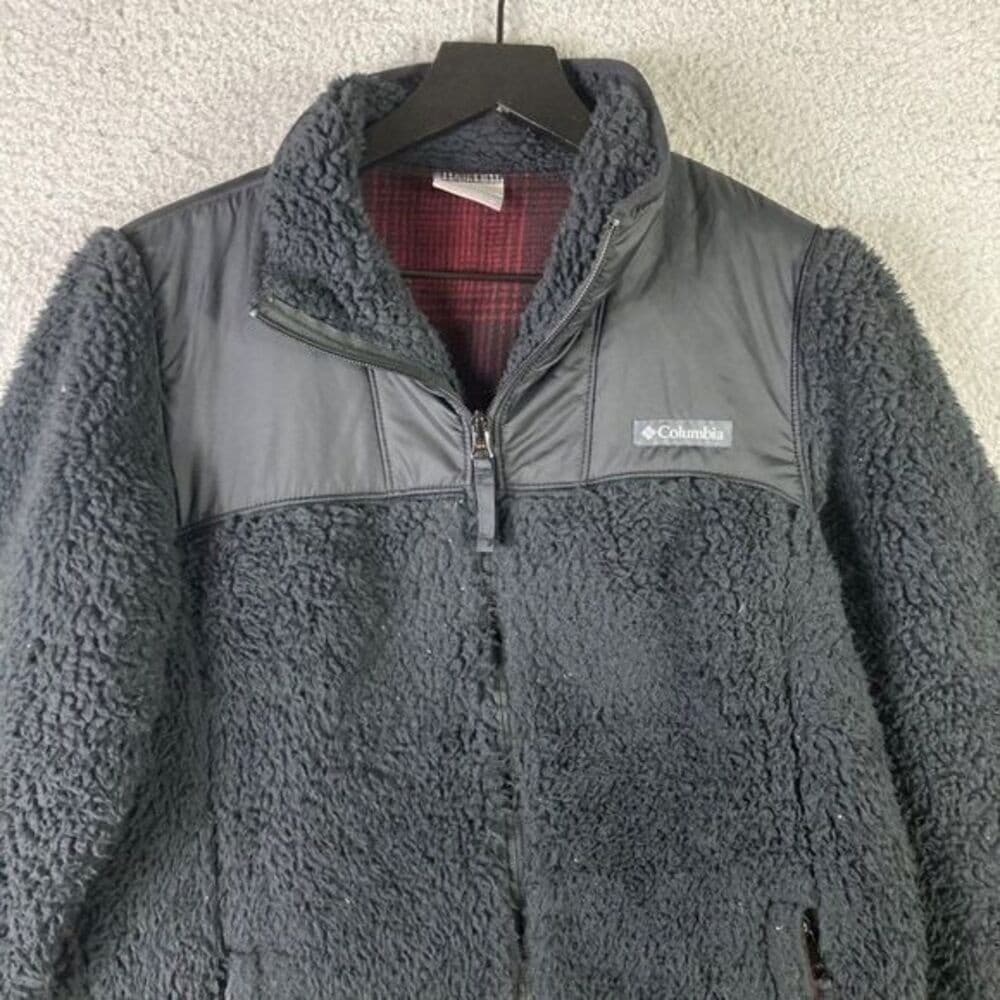 Columbia Interpass Full Zip Fleece Womens Size Medium Black Jacket Outdoor - Thumbnail 8