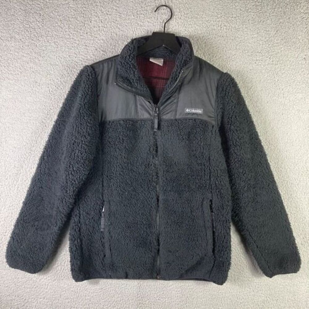 Columbia Interpass Full Zip Fleece Womens Size Medium Black Jacket Outdoor - Thumbnail 4