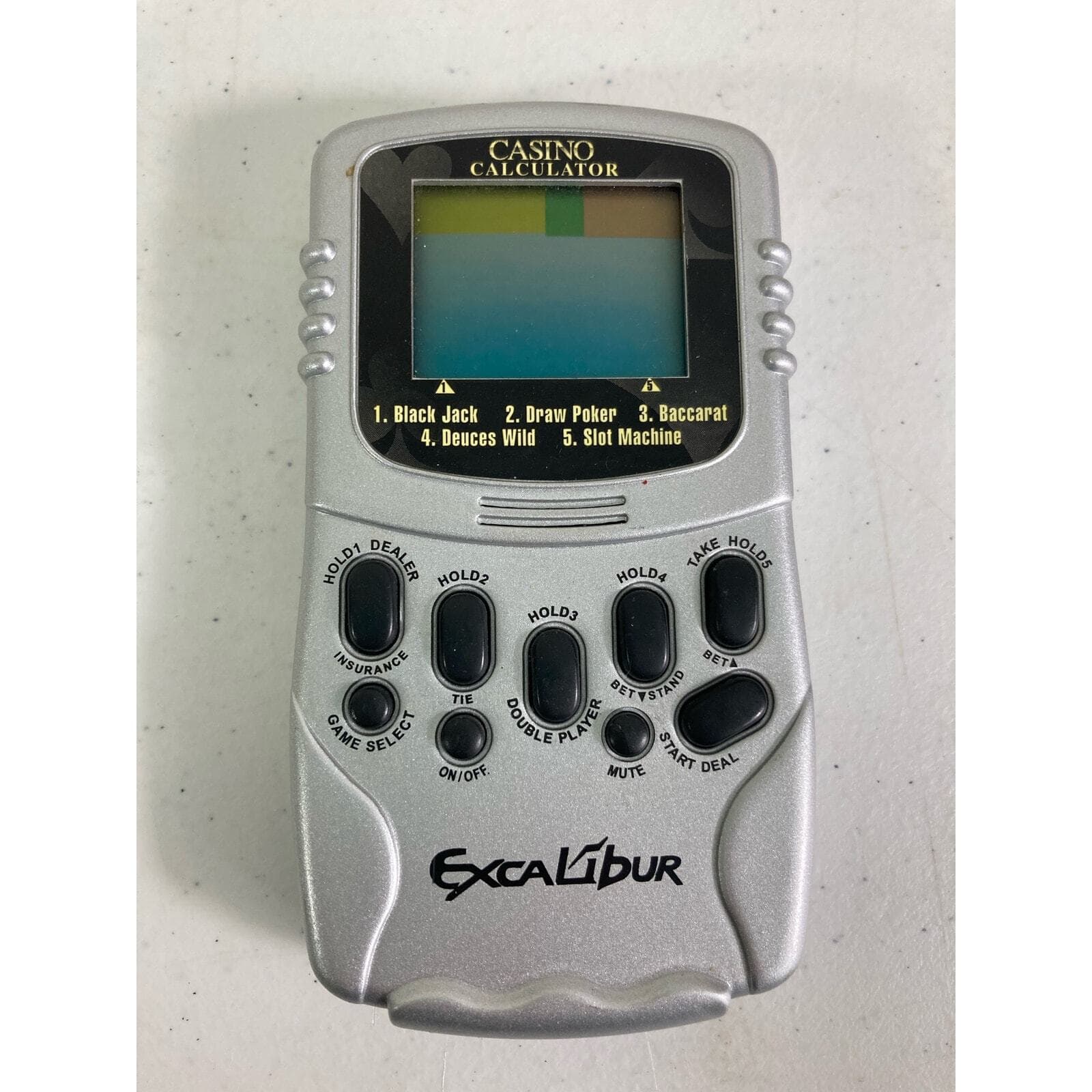 Excalibur Blackjack Handheld Game Electronic Portable Travel Sized Play Anywhere - Thumbnail 3